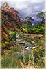 Virgin River and Court of the Patriarchs - Zion, UT