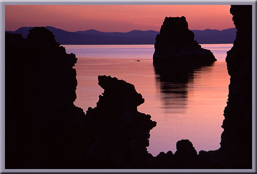 Tufa Frames Tufa - First Light - Mono Lake, CA